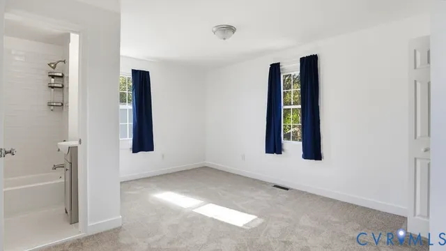 a view of an empty room