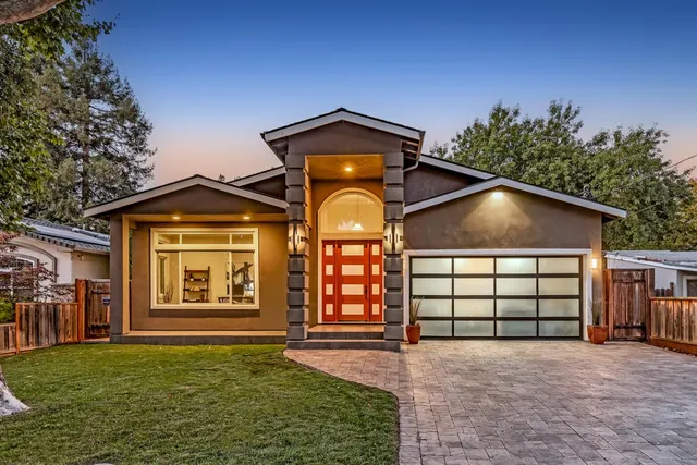 a front view of a house with balcony