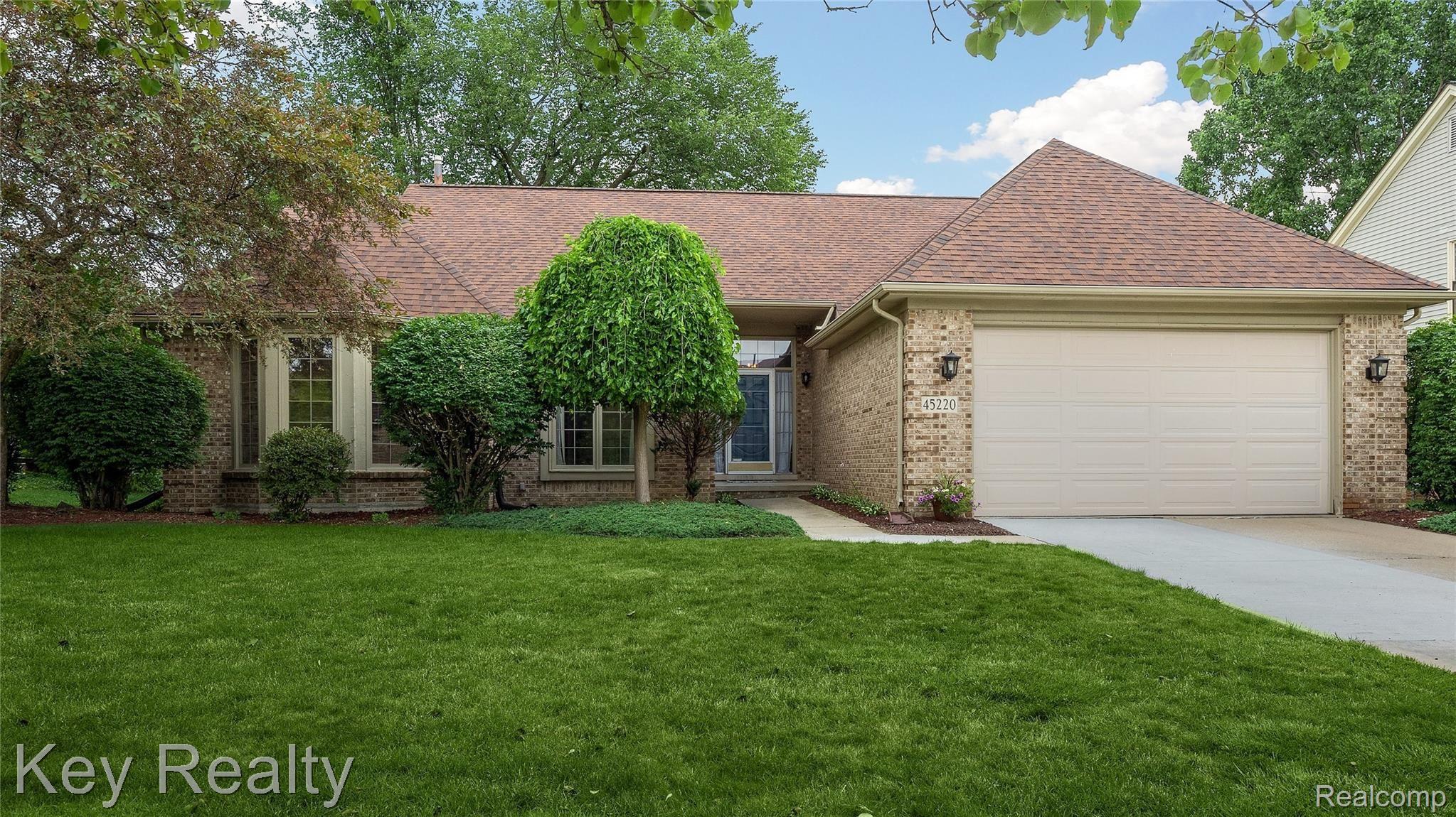 Front Elevation | Brick Ranch | Two Car Garage