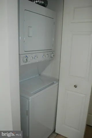a close view of washer and dryer