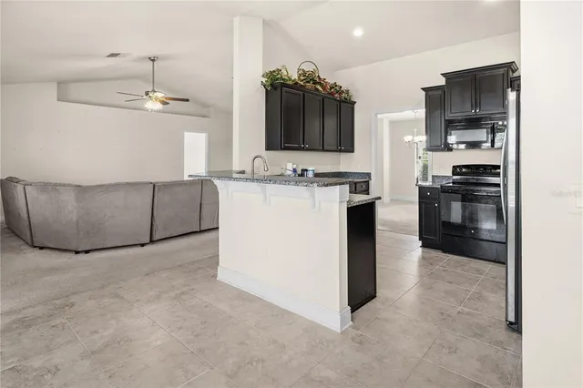 a view of an empty room