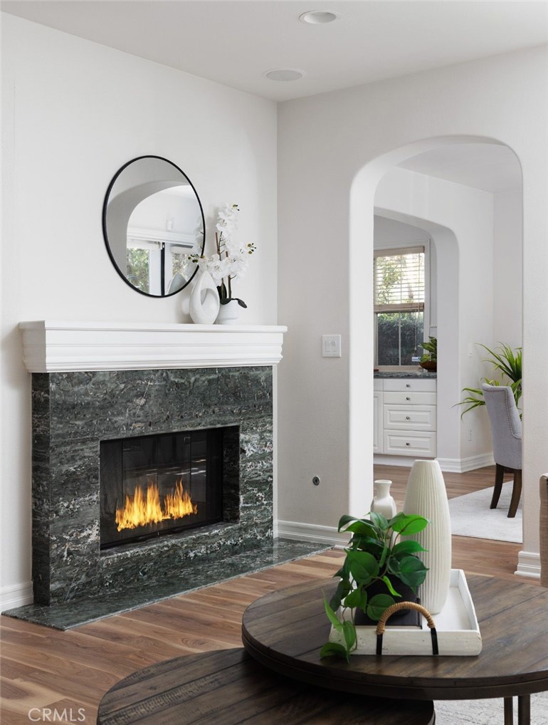26 Via Fontibre San Clemente, CA 92673 - Photo 17 of 52 a living room with furniture and a fireplace