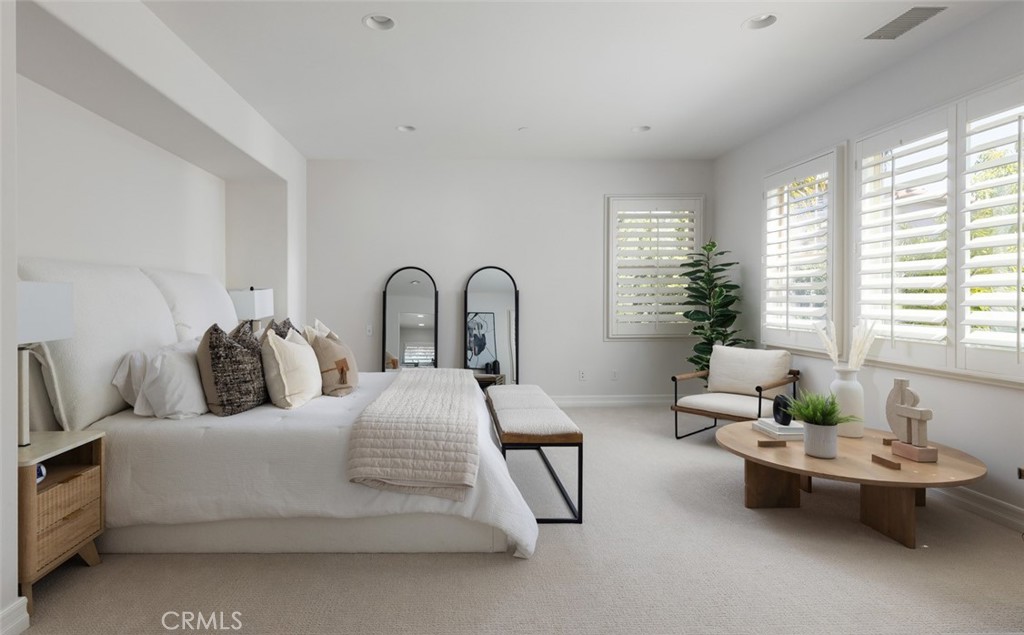 26 Via Fontibre San Clemente, CA 92673 - Photo 33 of 52 a bedroom with bed a couch and a large window