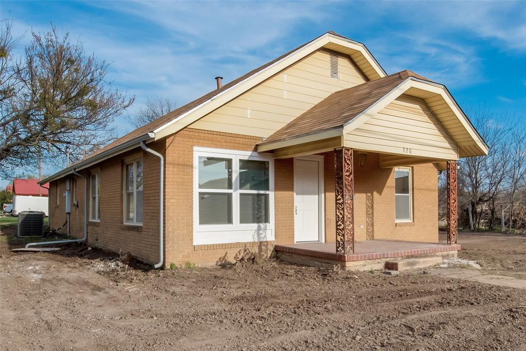 a front view of a house