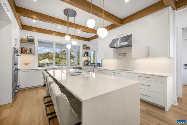 a table with chairs and a table with wooden floor