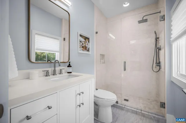 a view of a house with a yard and potted plants