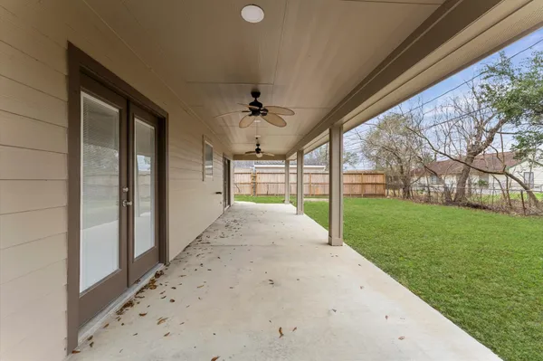 a view of a porch