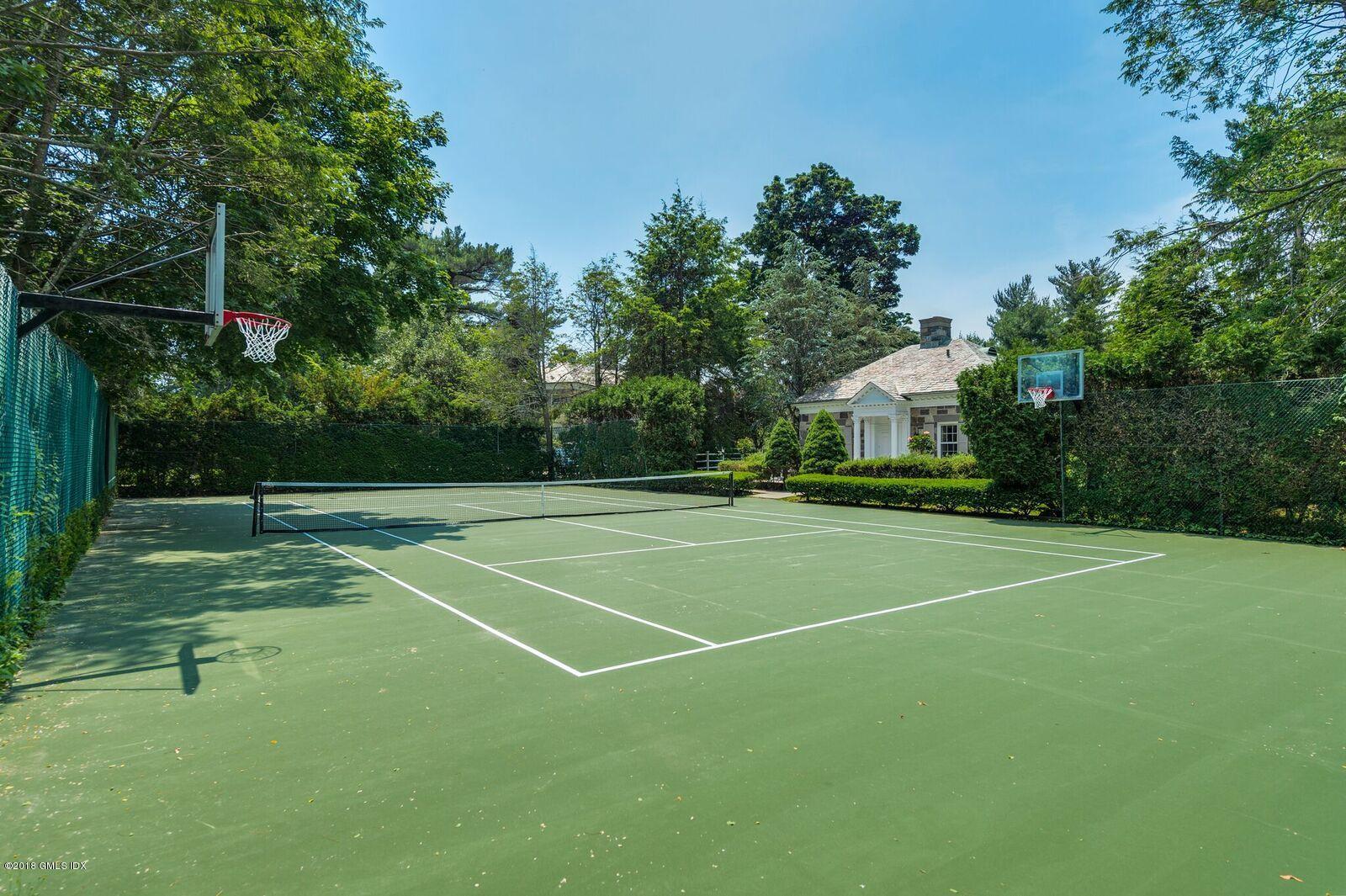 16 Rock Ridge Avenue Greenwich, CT 06831 - Photo 49 of 57 a view of a tennis court