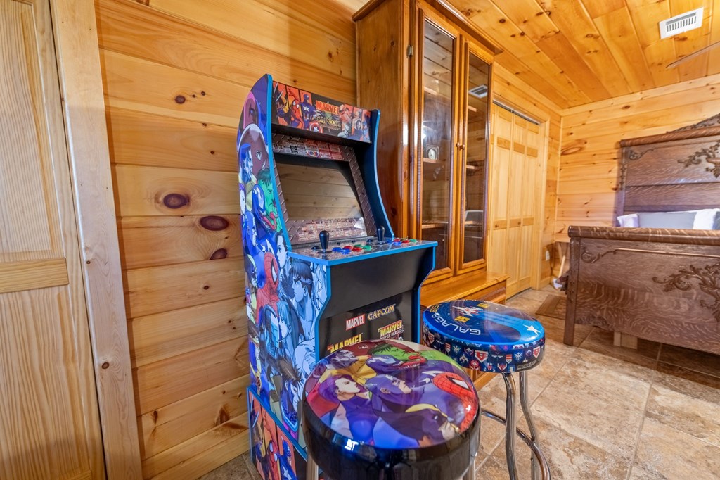 293 Broken Arrow Path Blue Ridge, GA 30513 - Photo 35 of 48 a front view of a house with outdoor seating