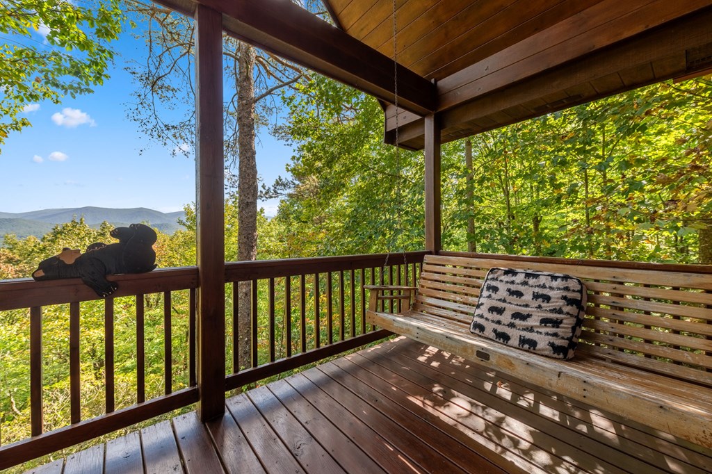 293 Broken Arrow Path Blue Ridge, GA 30513 - Photo 48 of 48 a view of balcony with wooden floor