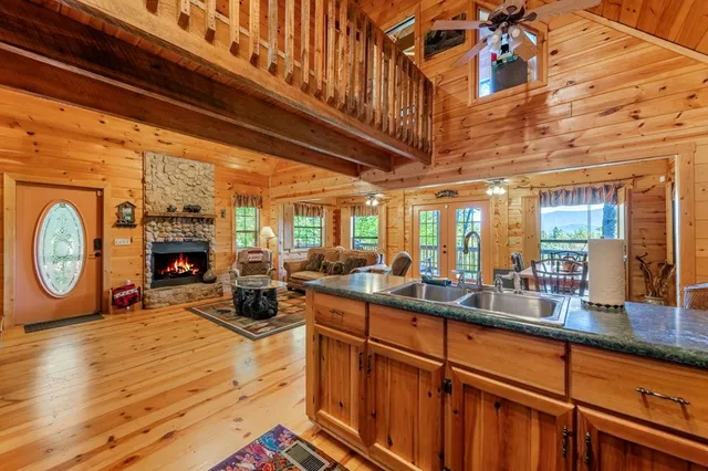 a very nice looking room with a large window