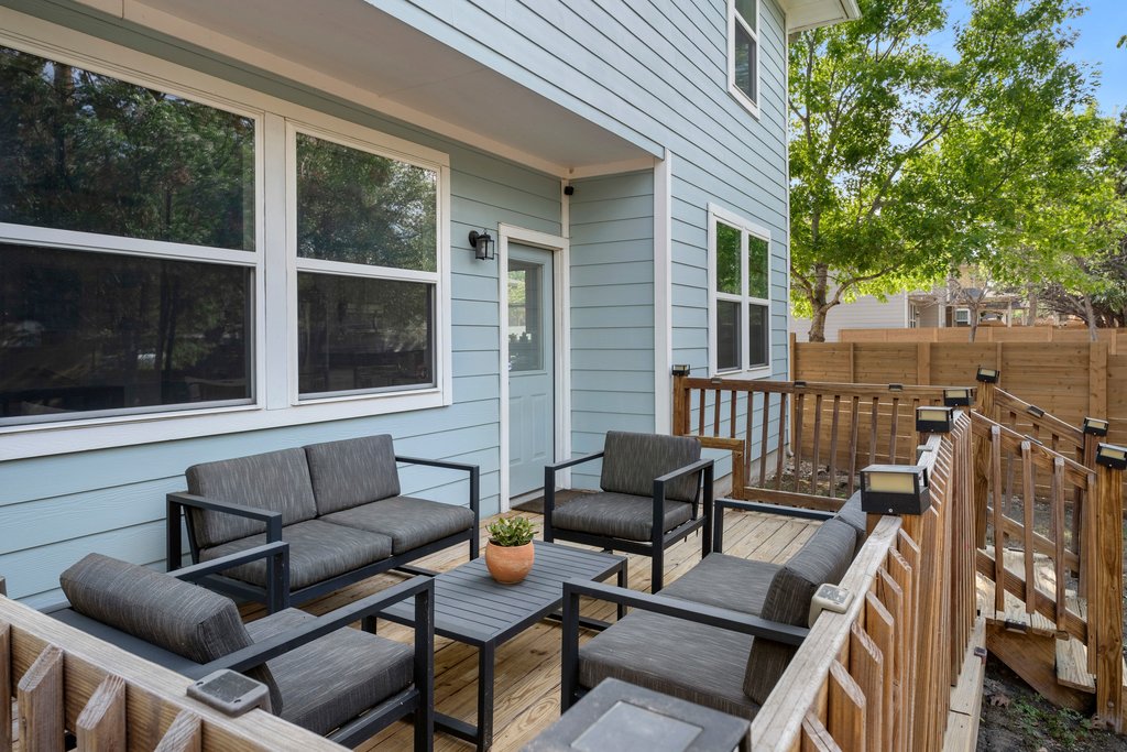610 Bernstein Street, Unit 14 Austin, TX 78745 - Photo 38 of 39 Deck featuring an outdoor living space