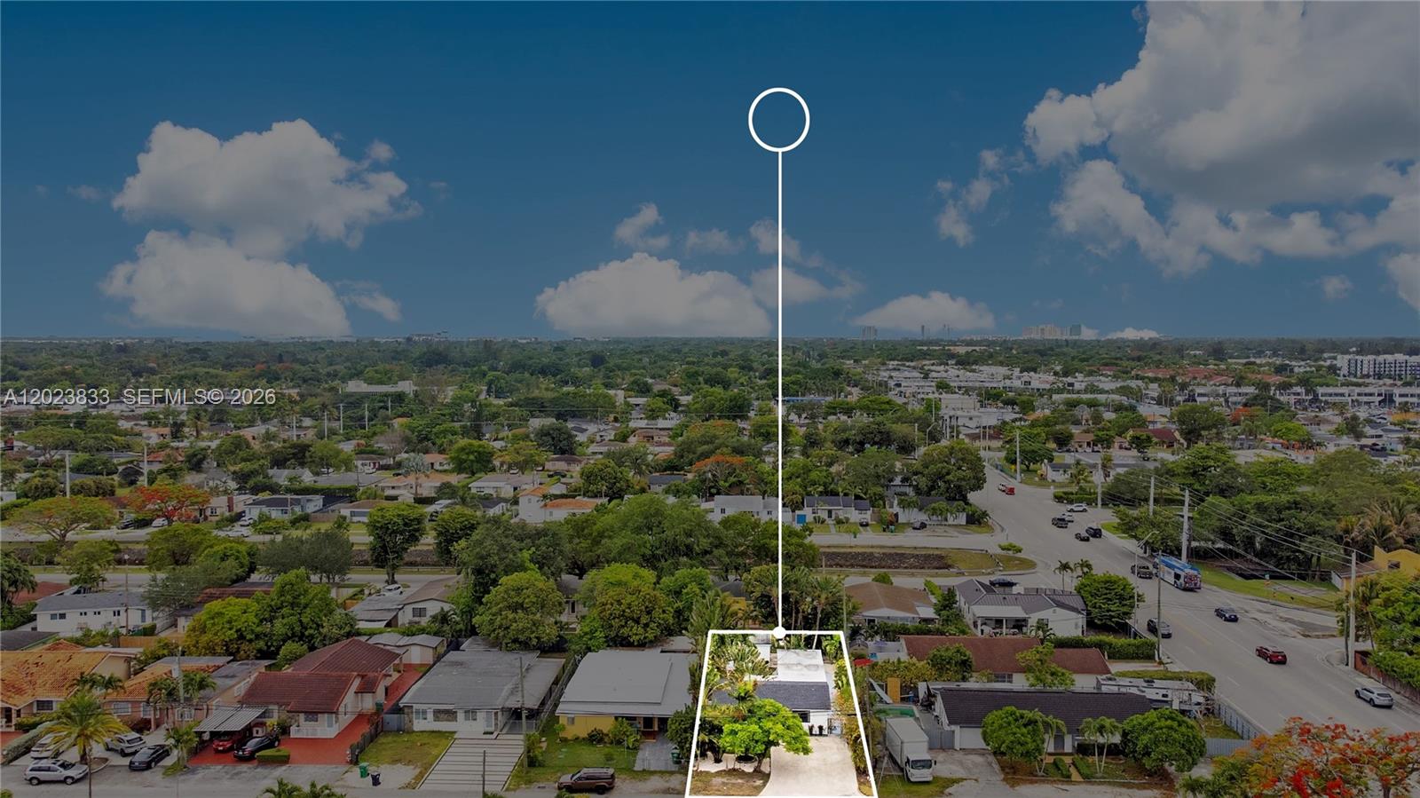 6566 Southwest 35th Street Miami, FL 33155 - Photo 32 of 36 an aerial view of a city