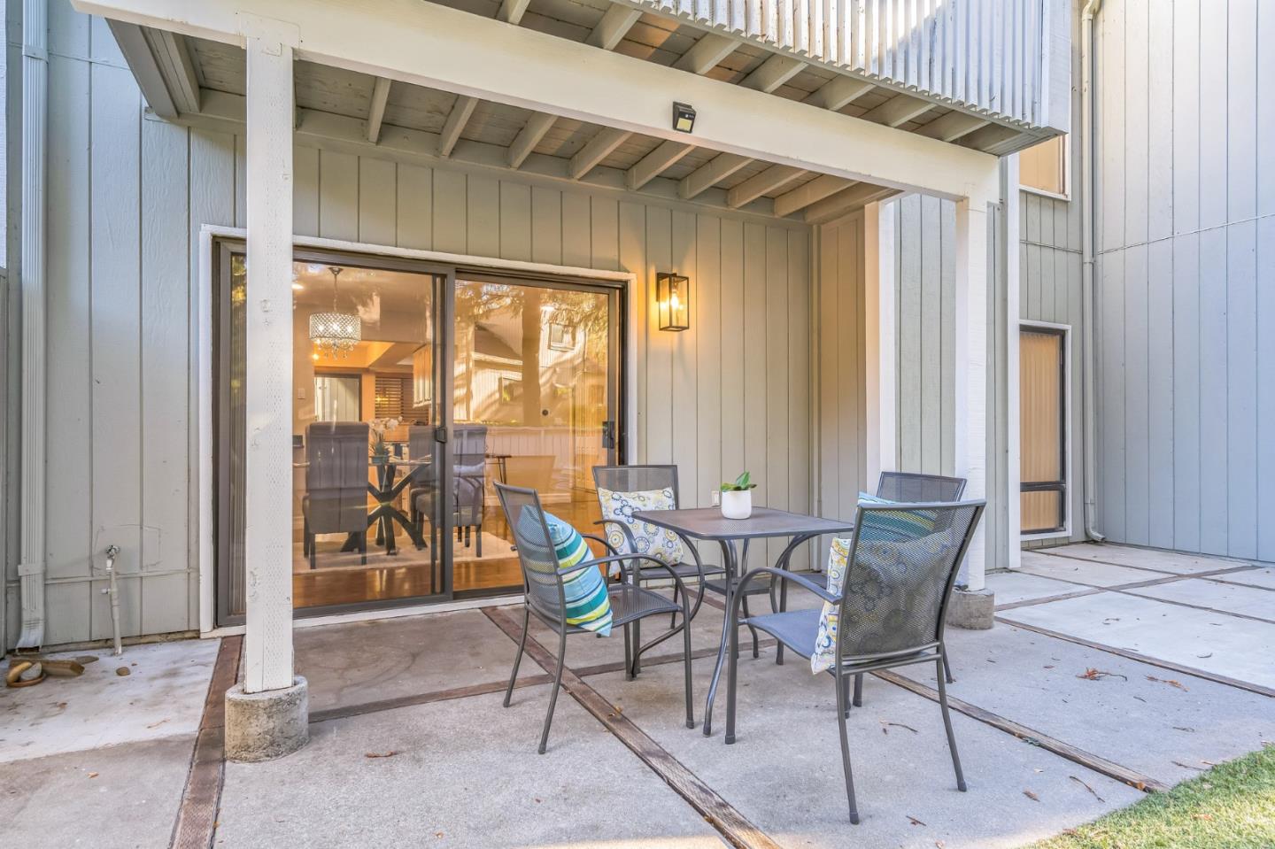 5348 Brookside Court Pleasanton, CA 94588 - Photo 25 of 30 a view of an outdoor dining space with a glass door