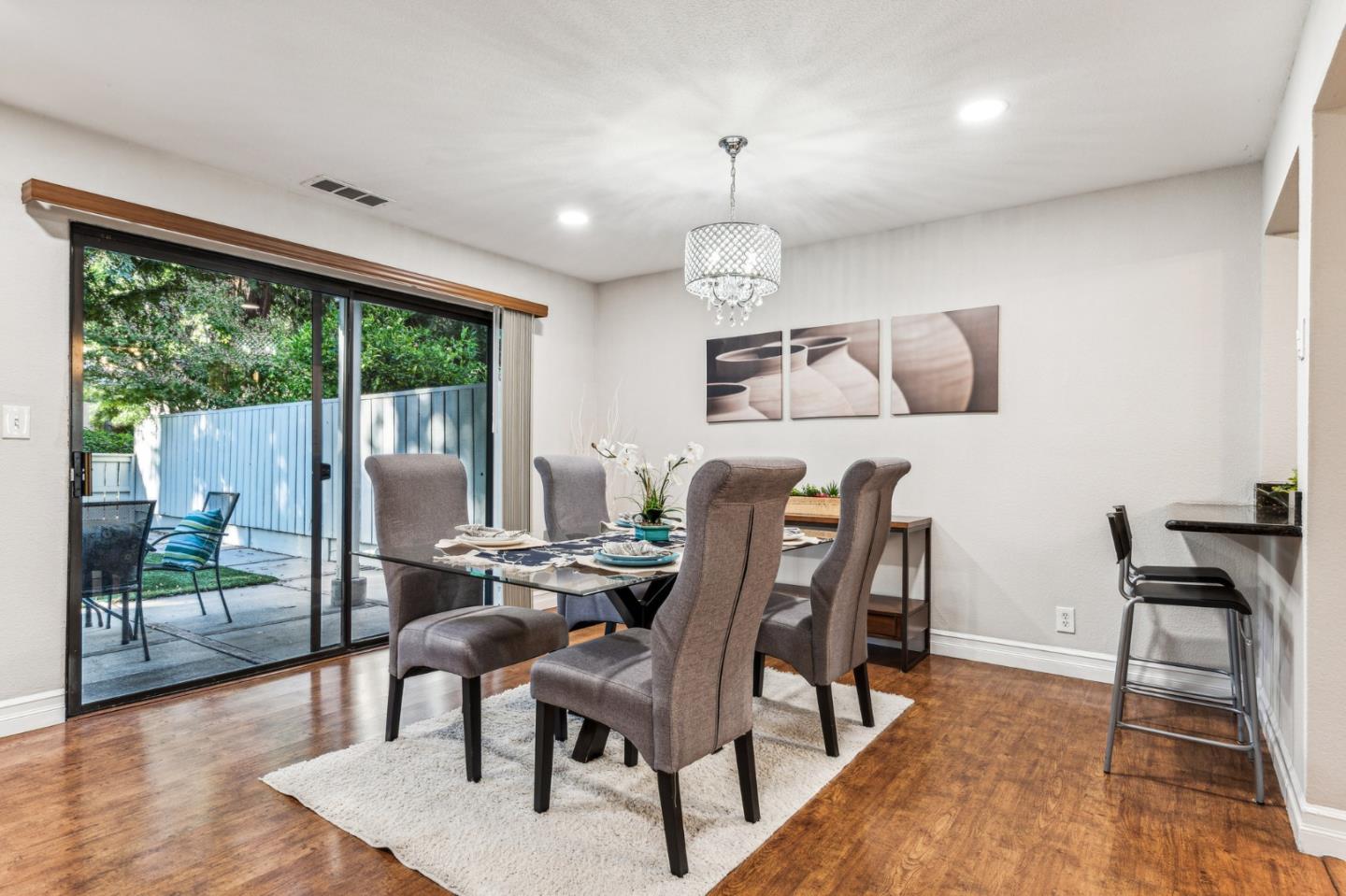5348 Brookside Court Pleasanton, CA 94588 - Photo 4 of 30 a view of a dining room with furniture window and wooden floor