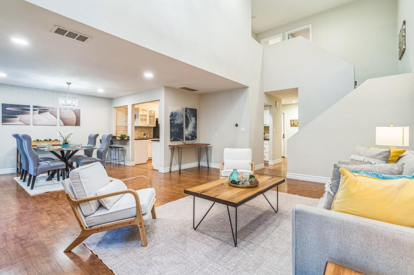5348 Brookside Court Pleasanton, CA 94588 - Photo 8 of 30 a living room with furniture and wooden floor