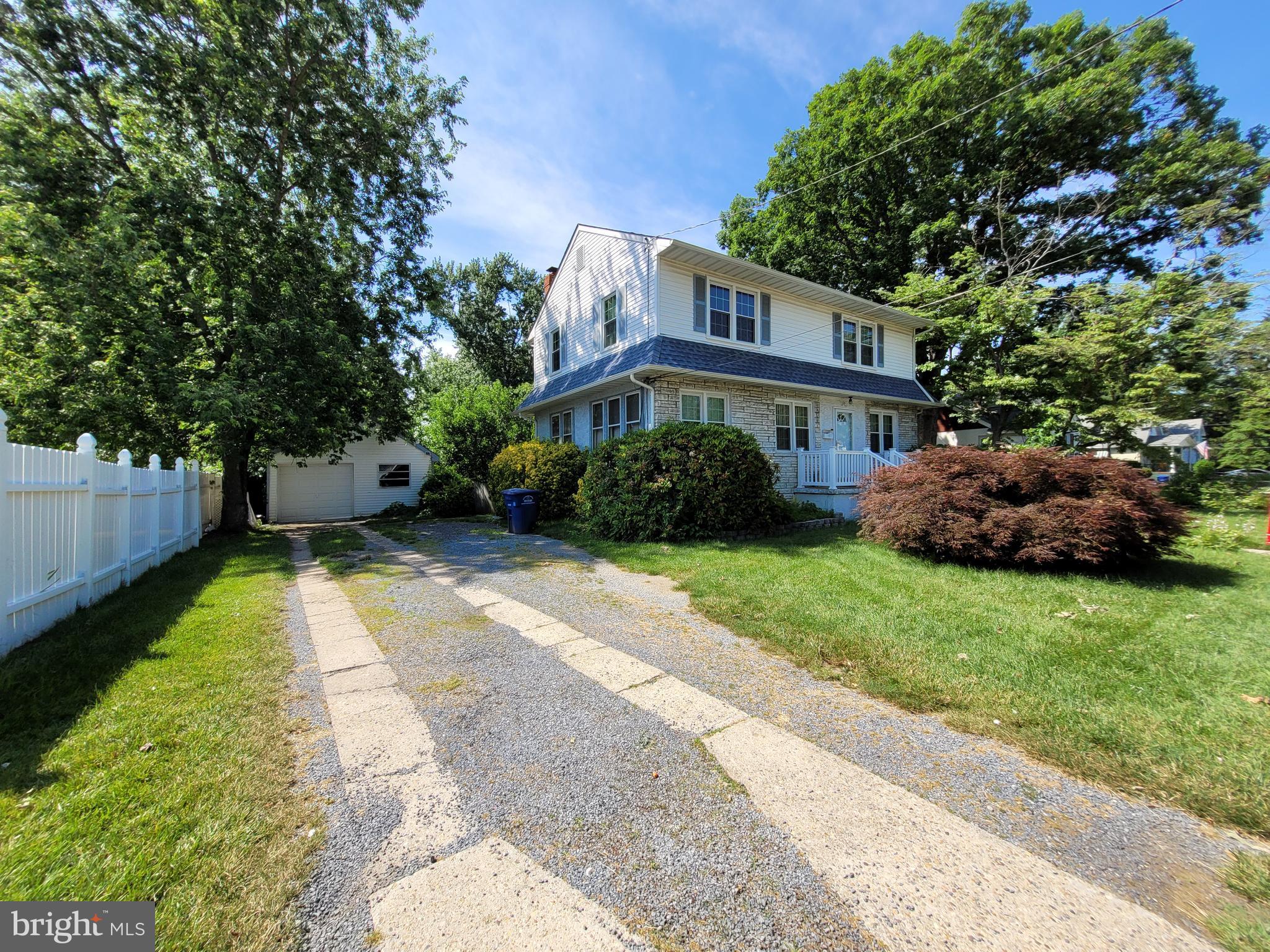 141 East Mill Road Maple Shade, NJ 08052 - Photo 3 of 22 Large driveway with detached garage