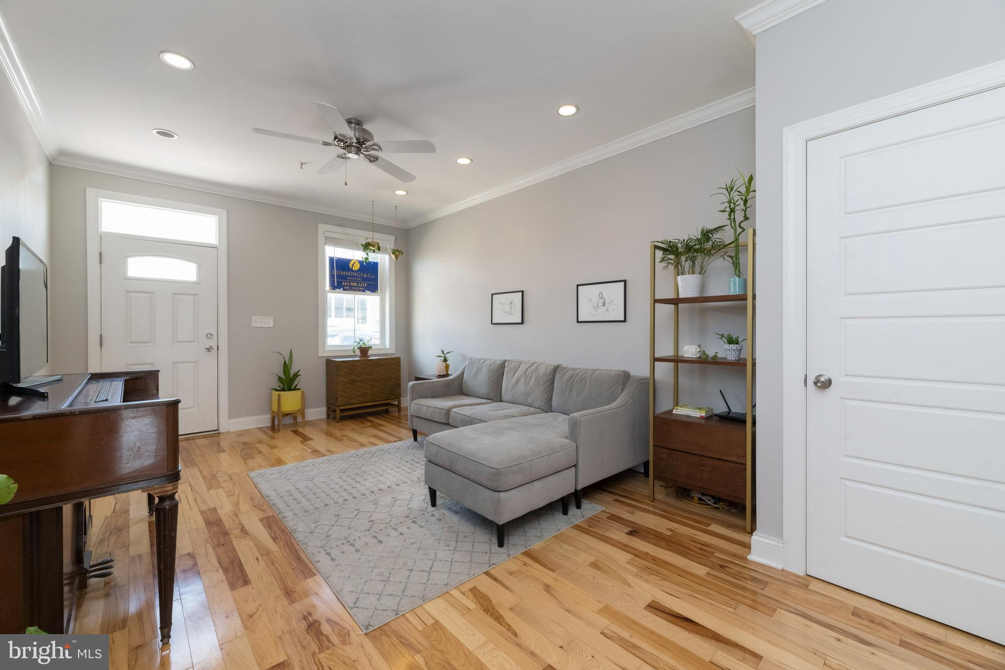 3860 Quarry Avenue Baltimore, MD 21211 - Photo 3 of 31 Living Room featuring HW floors & Recess Lighting