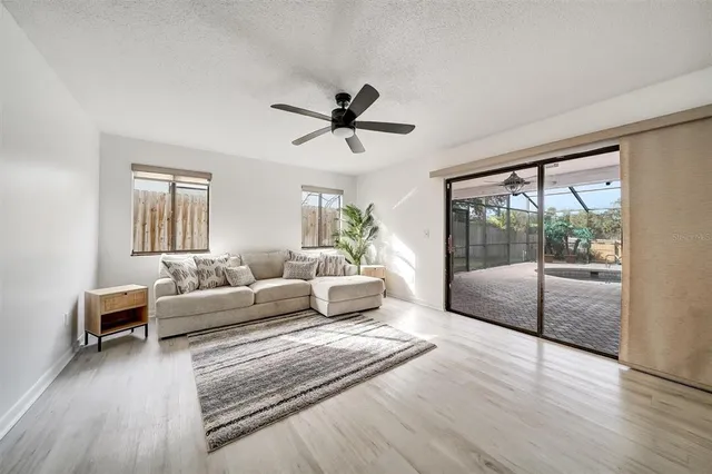 a view of lake from a yard