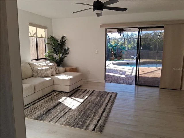 a view of small space with racks on the wall