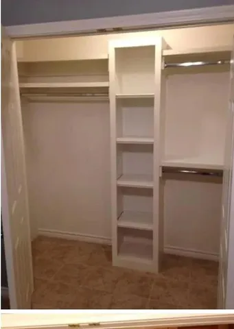 a view of closet area