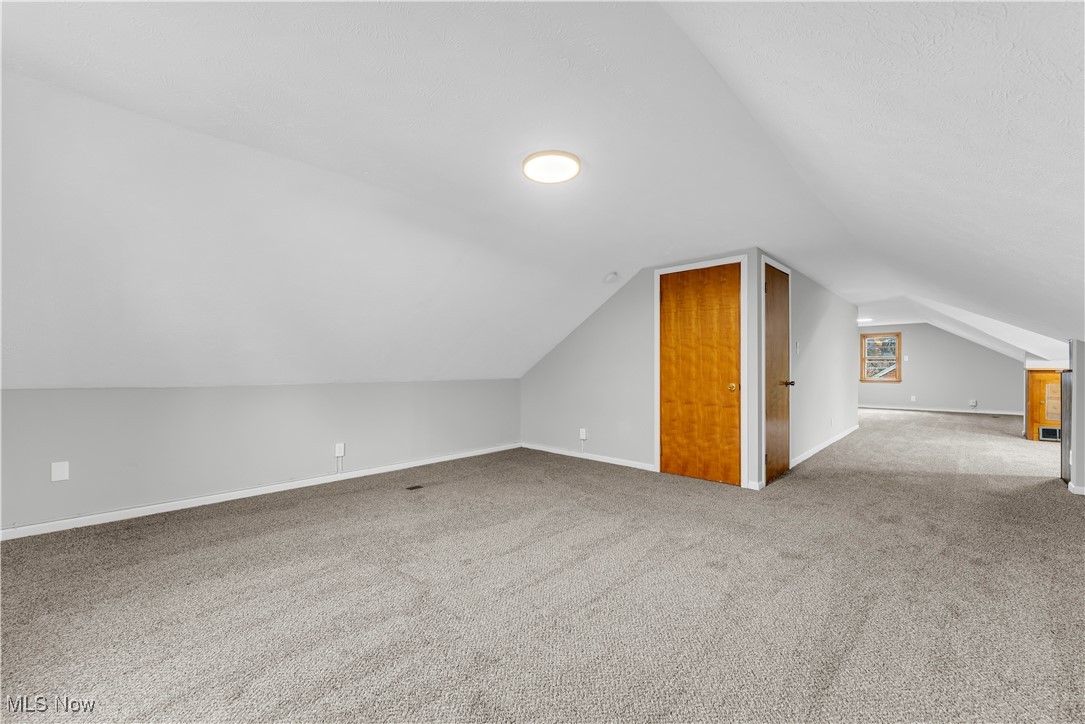 19720 Upper Terrace Road Euclid, OH 44117 - Photo 22 of 31 Bonus room with carpet and vaulted ceiling