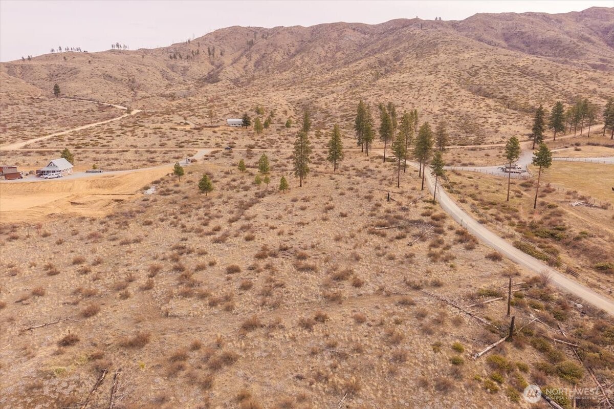 817 Bill Shaw Road Pateros, WA 98846 - Photo 18 of 28 a view of a dry yard with mountains and green space