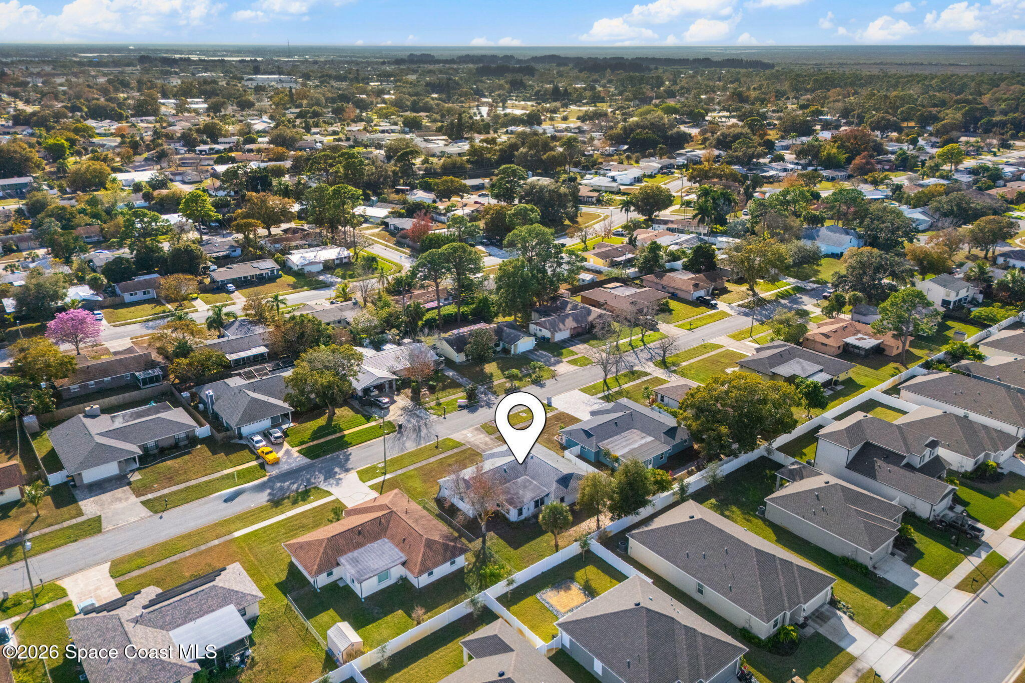 960 Pineland Drive Rockledge, FL 32955 - Photo 30 of 32 an aerial view of residential houses with outdoor space