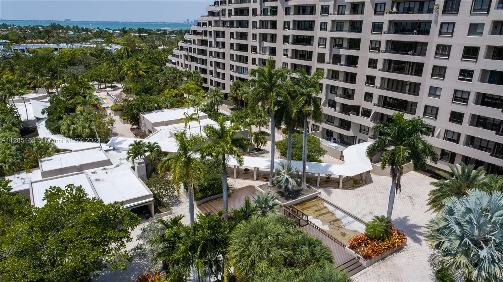 151 Crandon Boulevard, Unit 1023 Key Biscayne, FL 33149 - Photo 16 of 55 a view of a garden