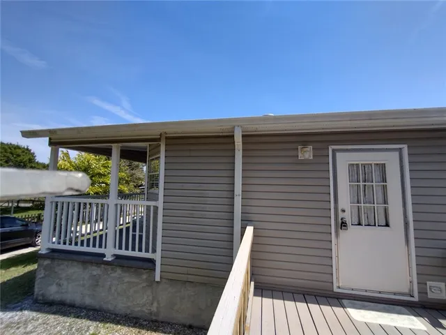 a view of a garden with a bench