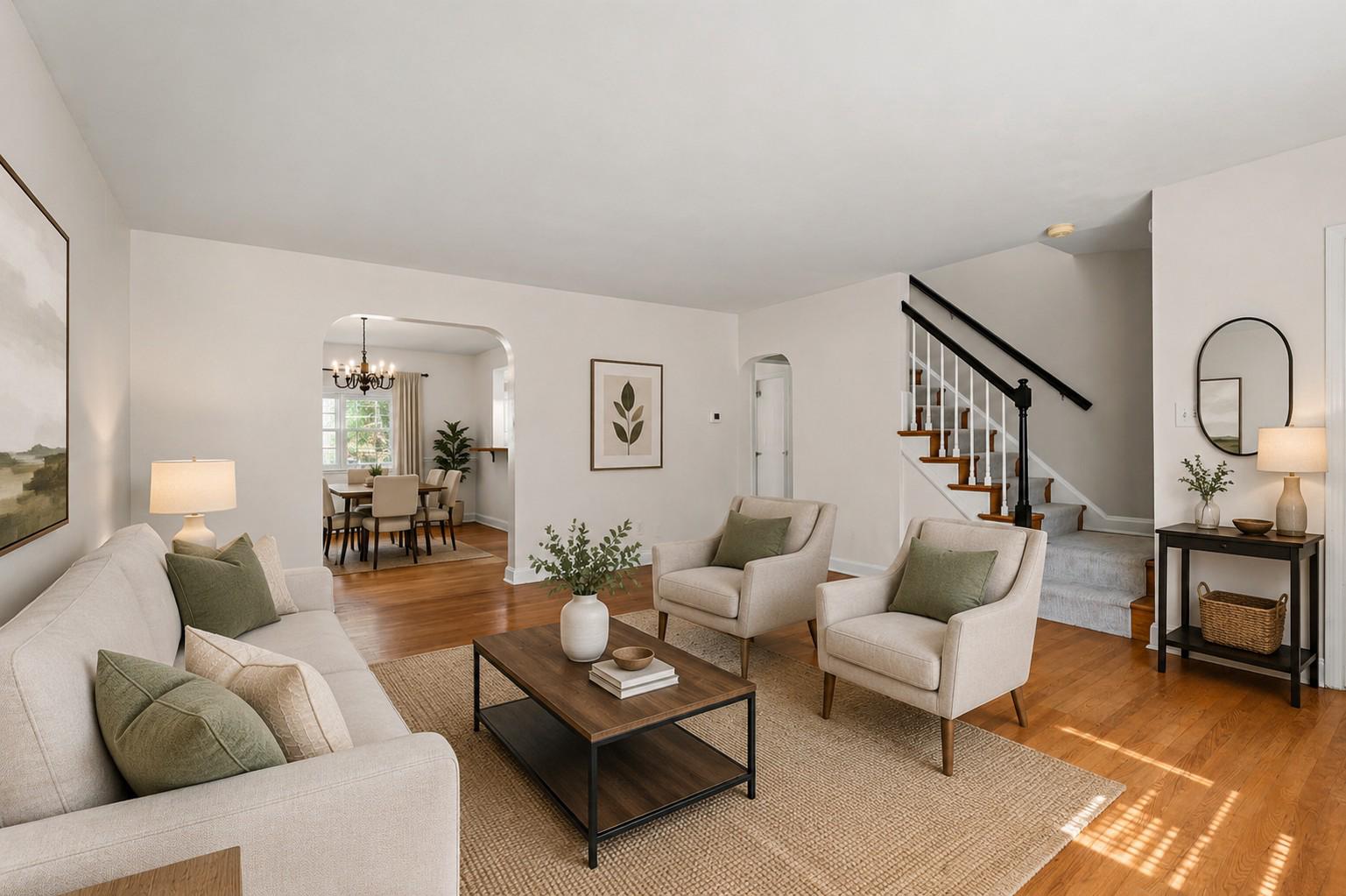 1855 Edgewood Road Towson, MD 21286 - Photo 4 of 29 Inviting living space (Virtually Staged).