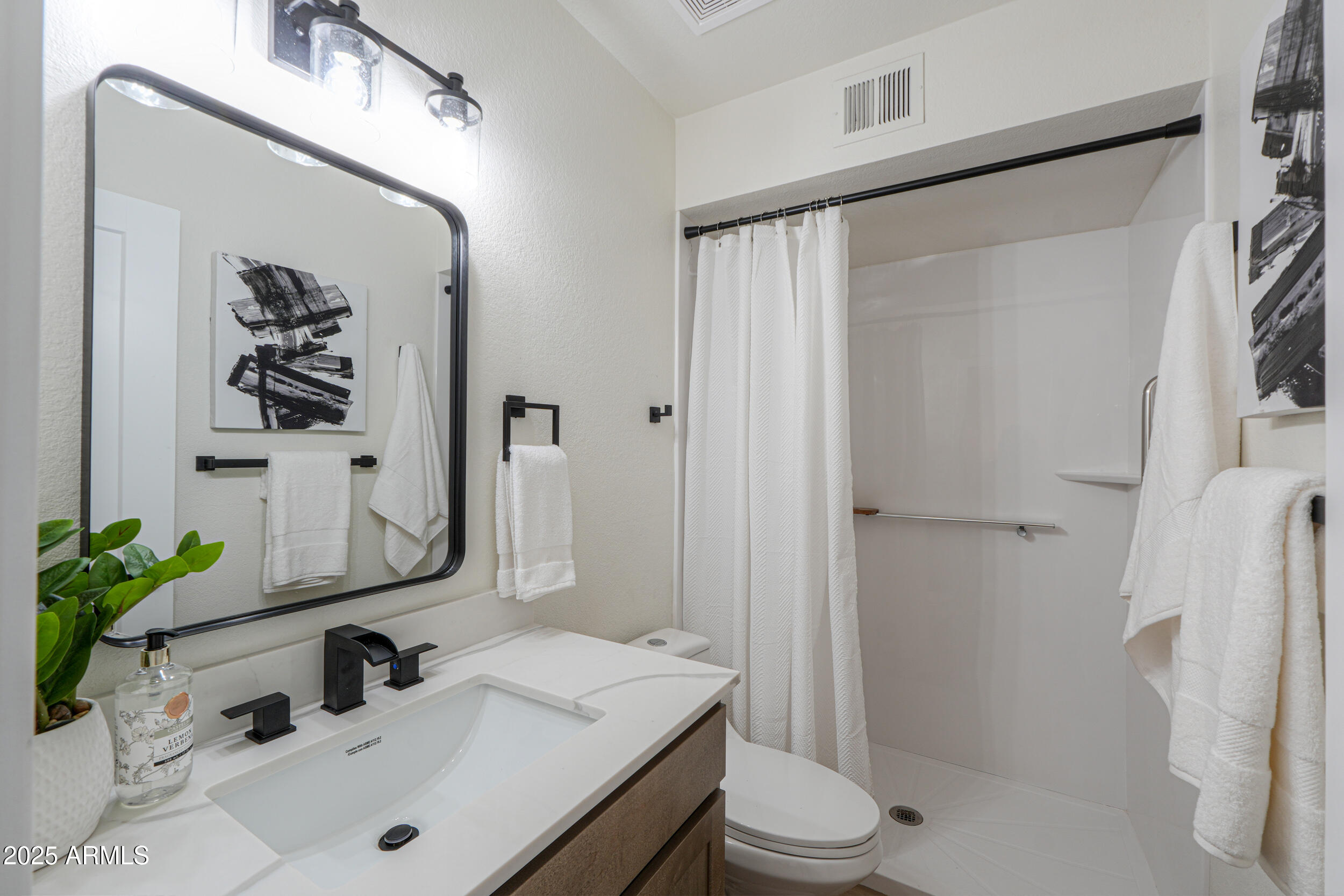 6502 East Rustic Drive Mesa, AZ 85215 - Photo 19 of 40 a bathroom with a sink toilet and shower