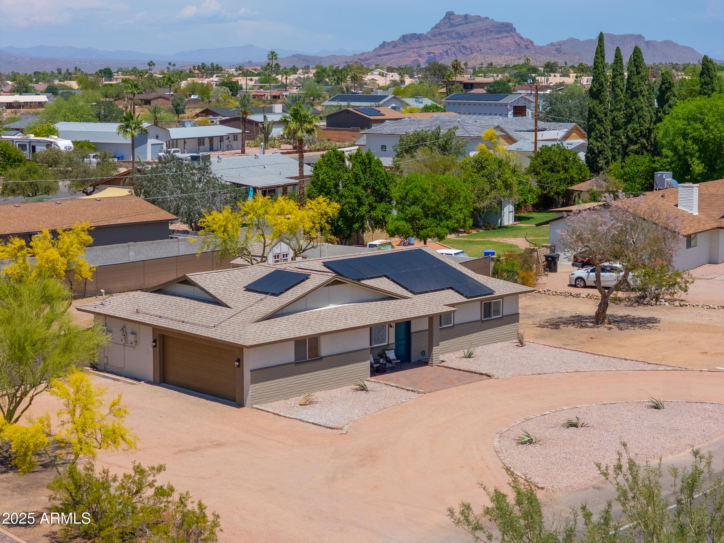 6502 East Rustic Drive Mesa, AZ 85215 - Photo 40 of 40 an aerial view of a house with a yard
