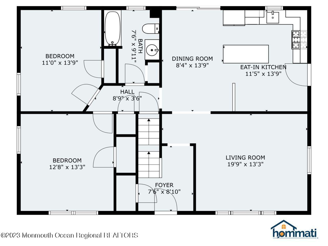 44 Korman Road Bayville, NJ 08721 - Photo 42 of 44 1st level floor plan
