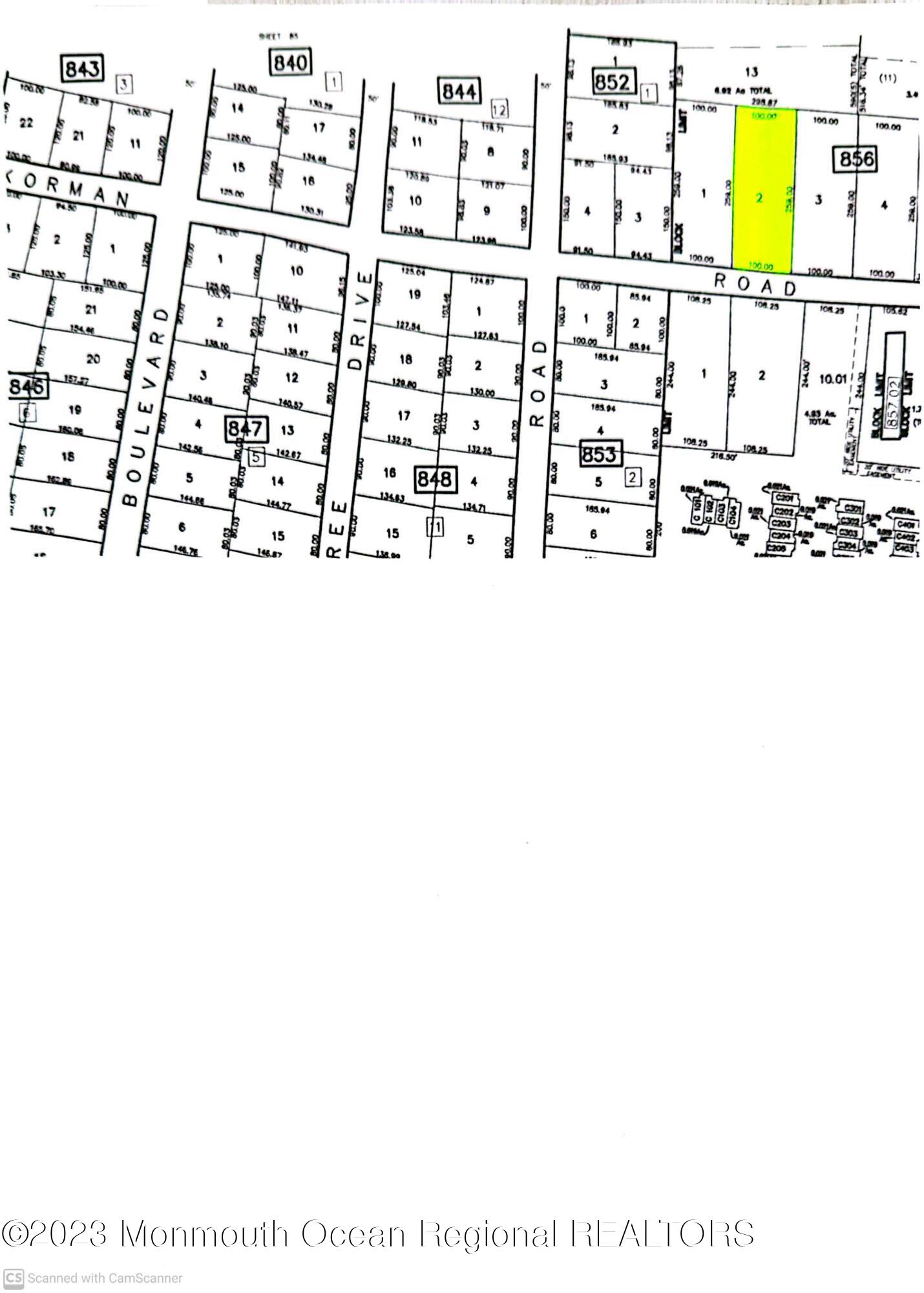 44 Korman Road Bayville, NJ 08721 - Photo 40 of 44 Tax Map - 44 Korman Rd_1