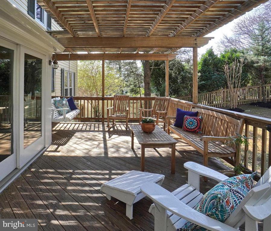 12101 Triple Crown Road Gaithersburg, MD 20878 - Photo 37 of 42 Spacious Deck w/ Pergola