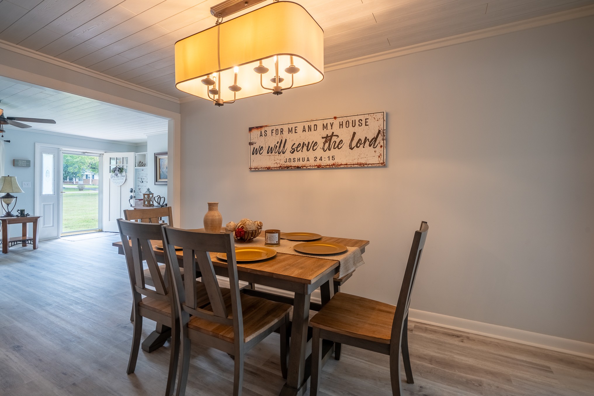 12 Horseshoe Bend Road Leoma, TN 38468 - Photo 20 of 51 a view of a dining room with furniture and wooden floor
