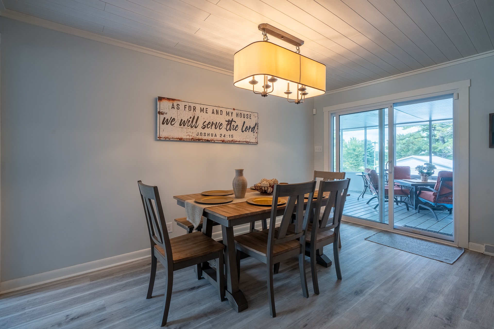 12 Horseshoe Bend Road Leoma, TN 38468 - Photo 21 of 51 a view of a dining room with furniture wooden floor and chandelier