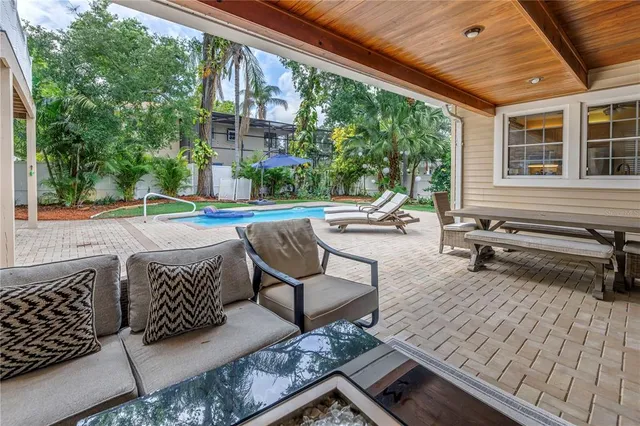 a view of a house with a backyard