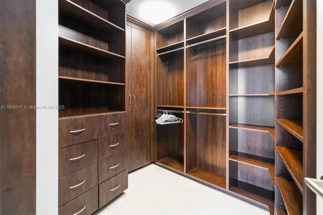 a view of walk in closet