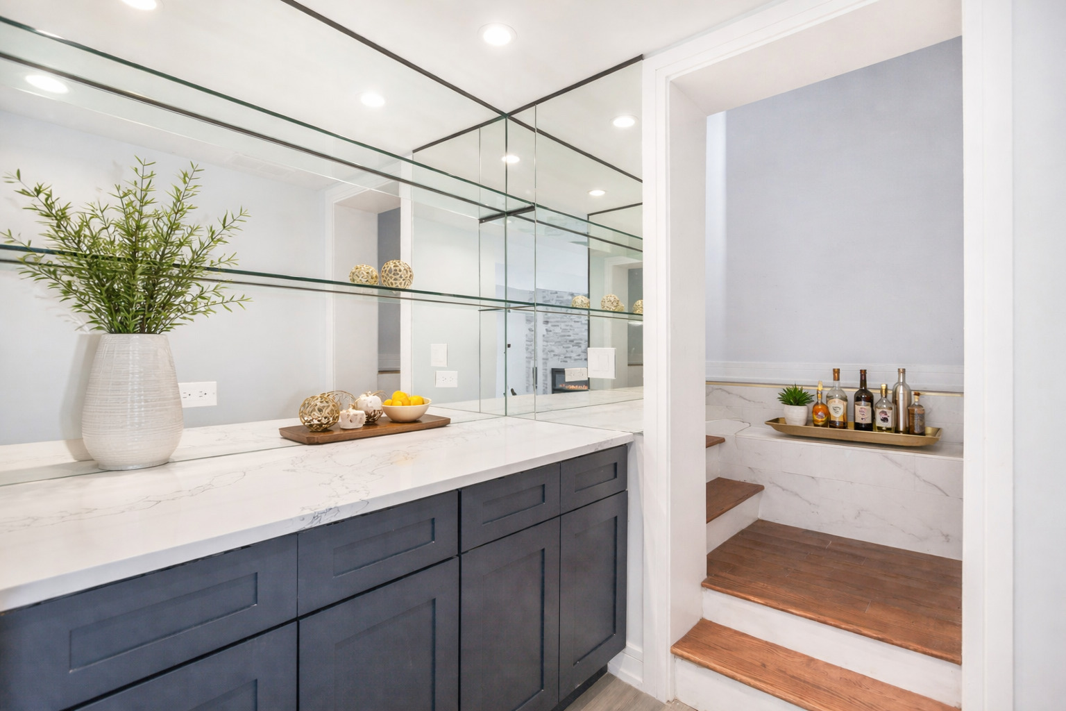 718 East 152nd Street Harvey, IL 60426 - Photo 13 of 33 a kitchen with a sink and a potted plant