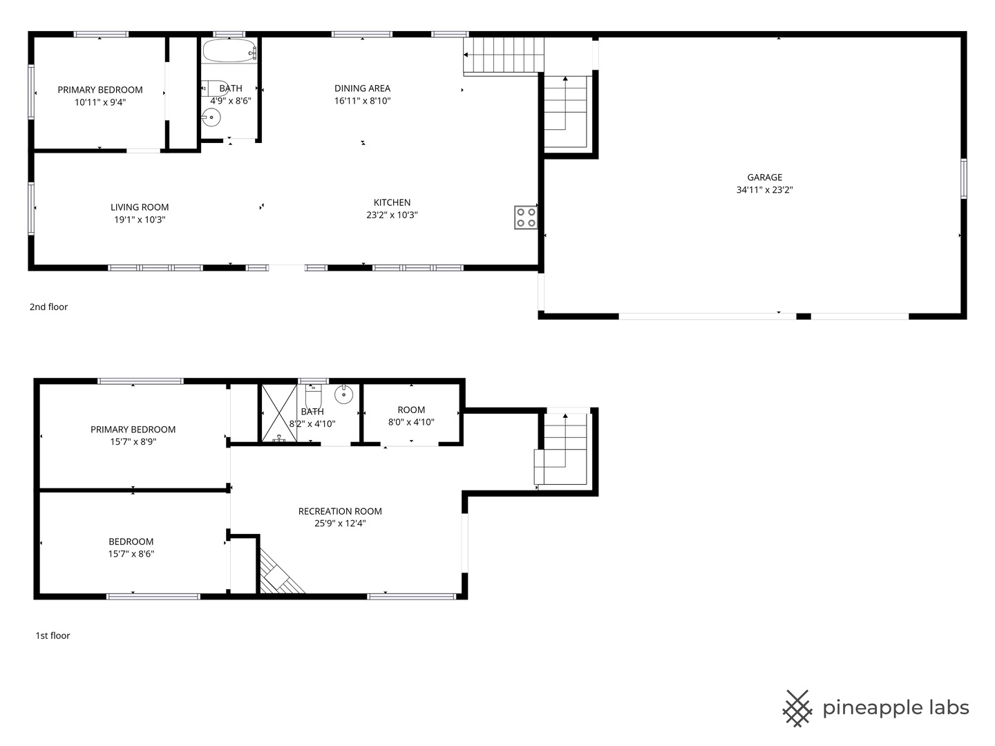 718 East 152nd Street Harvey, IL 60426 - Photo 31 of 33 a picture of a floor plan
