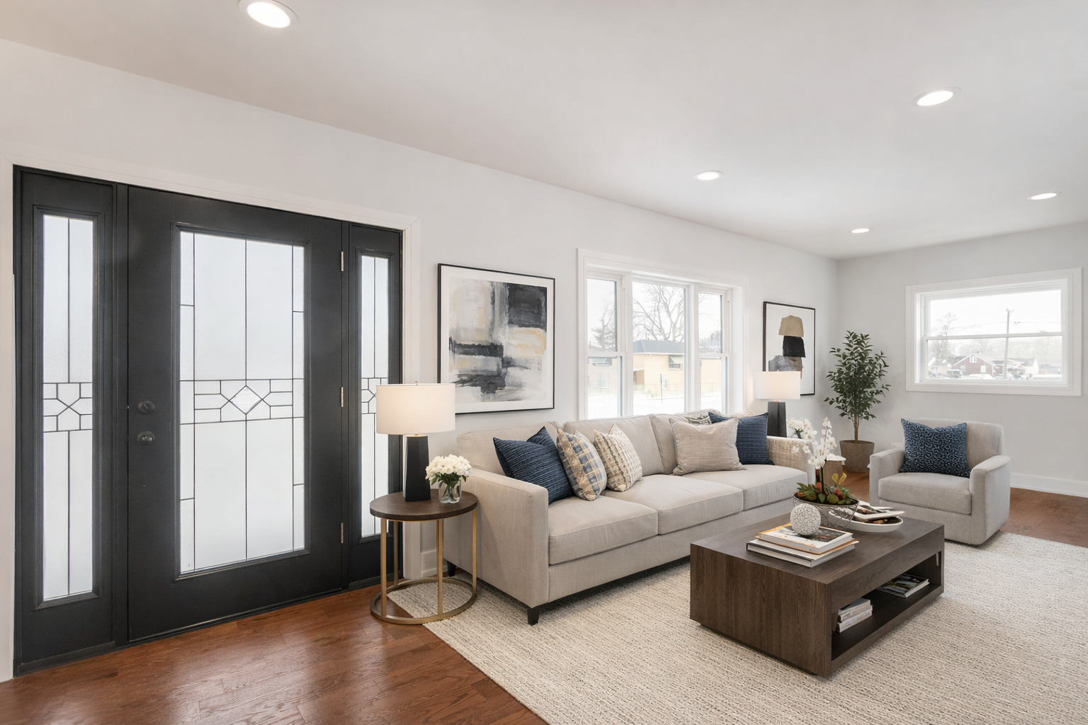 718 East 152nd Street Harvey, IL 60426 - Photo 4 of 33 a living room with furniture and a large window