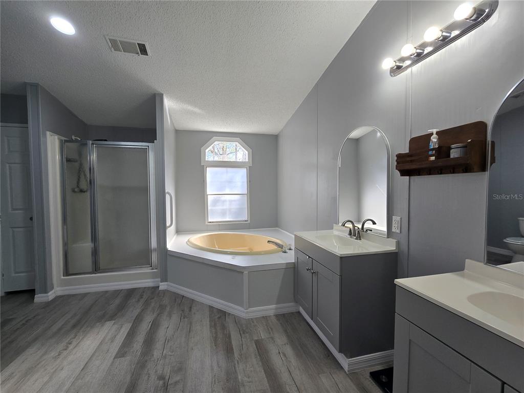 55921 Fern Road Astor, FL 32102 - Photo 11 of 24 a spacious bathroom with a tub sink and mirror