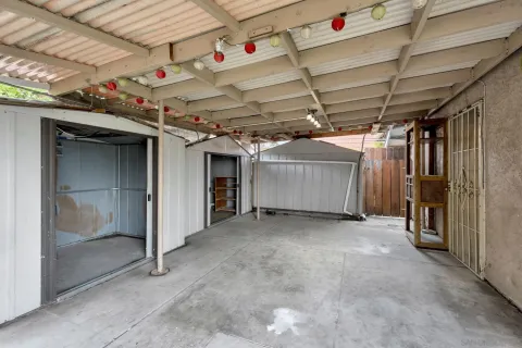 a room with storage and utility