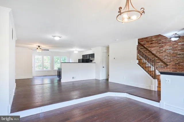 a view of a kitchen with a stove