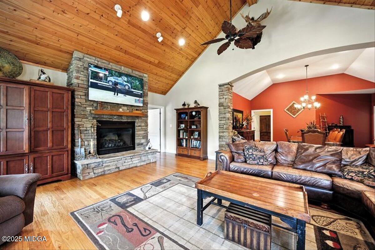 625 Rum Creek Road Juliette, GA 31046 - Photo 50 of 81 a living room with furniture and a fireplace