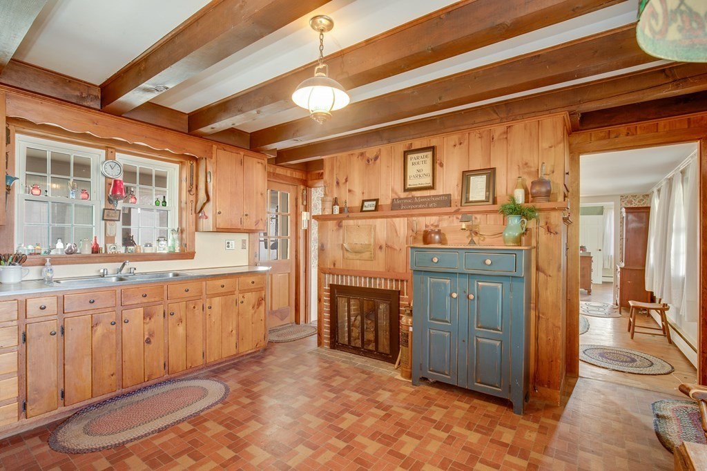 122 River Road Merrimac, MA 01860 - Photo 13 of 28 a spacious bathroom with a granite countertop sink and a mirror