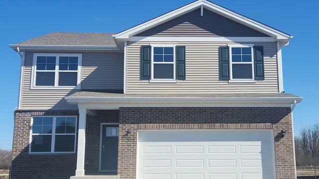 a front view of a house