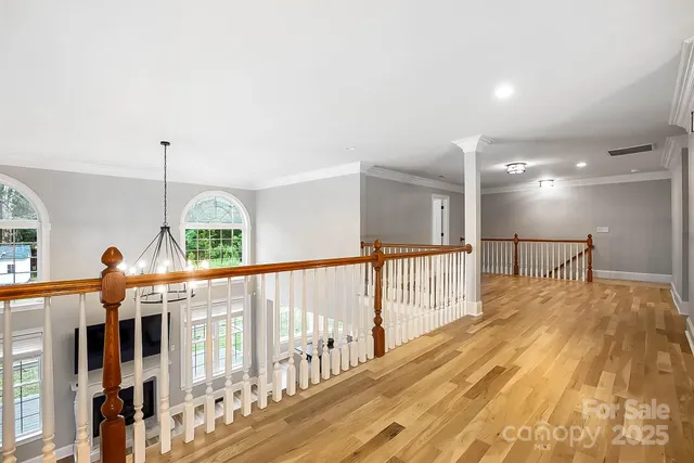 en empty room with windows